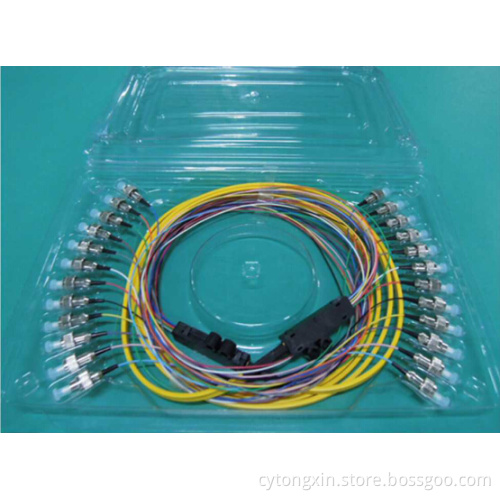 FC/SC/ST 12 Core Ribbon Packing Fiber Optic Pigtail